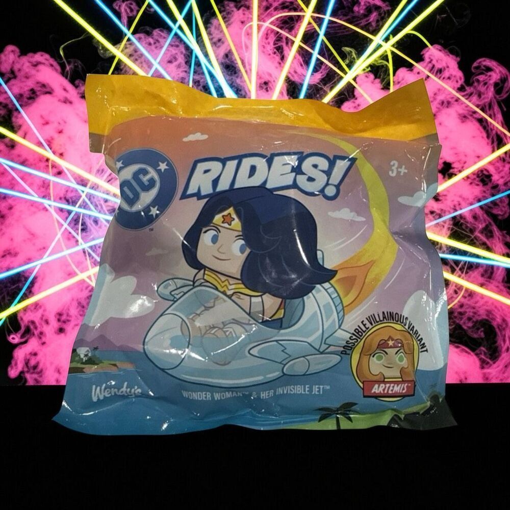 Wendy's 2026 DC Rides Wonder Woman Toy Sealed Kids Meal (Regular) A60